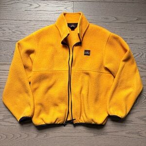L.L.Bean Golden Yellow Fleece Zip Jacket